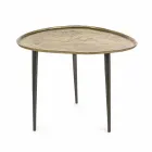 Homemotion Design Soffbord med aluminiumtopp - Yamila Viadurini