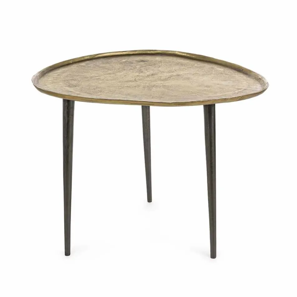 Homemotion Design Soffbord med aluminiumtopp - Yamila Viadurini