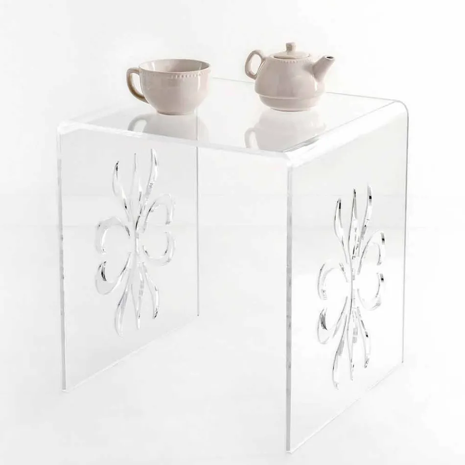 Design soffbord i Mandas transparent plexiglas Viadurini