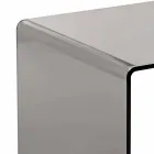 Soffbord rökt modern 40x40cm Terry Small, tillverkade i Italien Viadurini