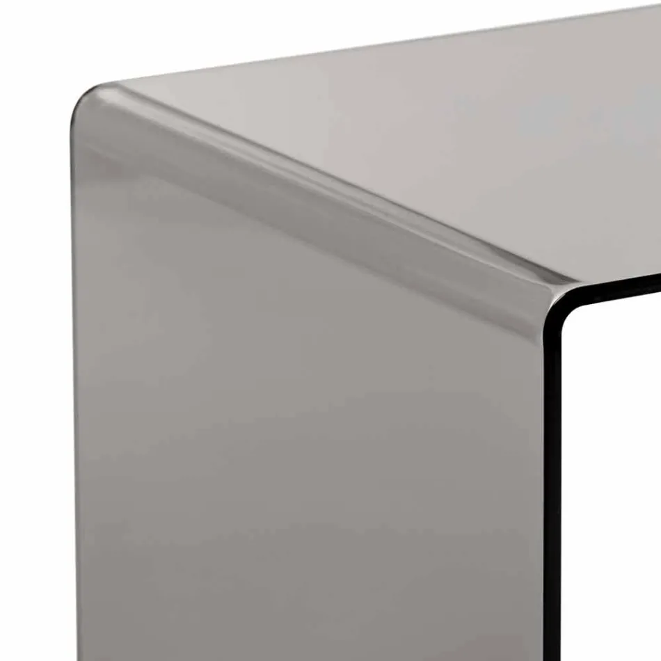 Soffbord rökt modern 40x40cm Terry Small, tillverkade i Italien Viadurini