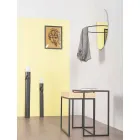 Stålsoffbord med askbricka Tillverkad i Italien - spets Viadurini