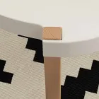 Soffbord i bok sittplatser med vit polypropylen Pineto Viadurini