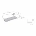 Fenix Soffbord med Transparent Fötter Tillverkat i Italien - Justin Viadurini