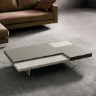 Fenix Soffbord med Transparent Fötter Tillverkat i Italien - Justin Viadurini