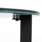 Soffbord i stengods med stålunderrede Tillverkat i Italien - Aspira Viadurini