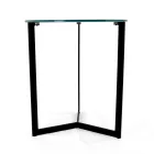 Soffbord i stengods med stålunderrede Tillverkat i Italien - Aspira Viadurini