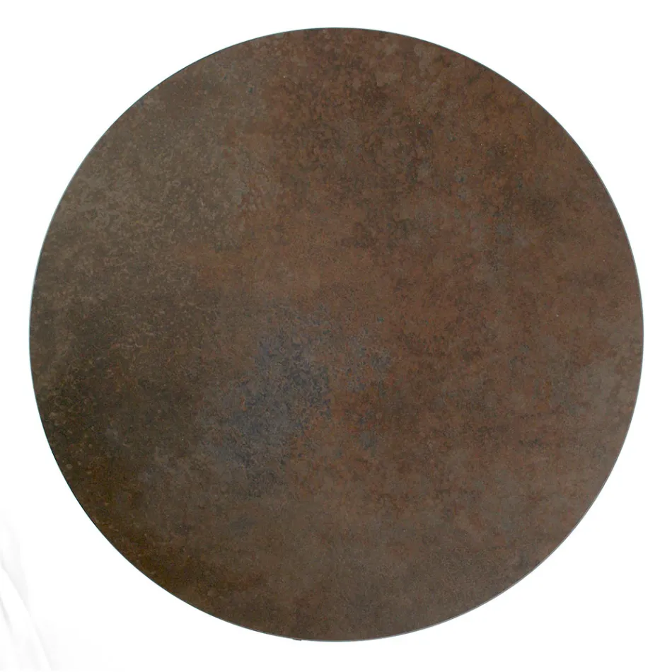 Soffbord i stengods med stålunderrede Tillverkat i Italien - Aspira Viadurini