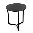 Soffbord i stengods med stålunderrede Tillverkat i Italien - Aspira Viadurini