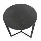 Soffbord i stengods med stålunderrede Tillverkat i Italien - Aspira Viadurini