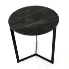 Soffbord i stengods med stålunderrede Tillverkat i Italien - Aspira Viadurini