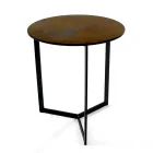 Soffbord i stengods med stålunderrede Tillverkat i Italien - Aspira Viadurini