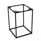 Soffbord i stengods och stålunderrede tillverkade i Italien - Birba Viadurini