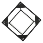 Soffbord i stengods och stålunderrede tillverkade i Italien - Birba Viadurini