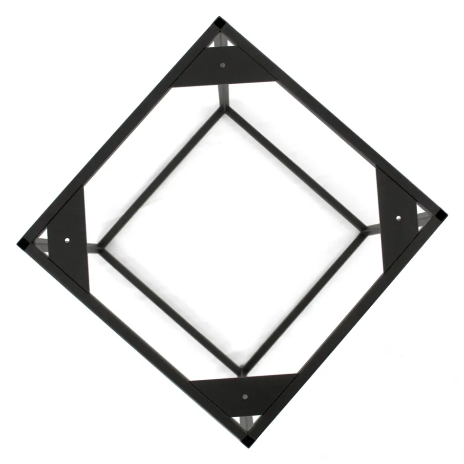 Soffbord i stengods och stålunderrede tillverkade i Italien - Birba Viadurini