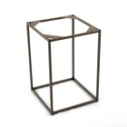 Soffbord i stengods och stålunderrede tillverkade i Italien - Birba Viadurini