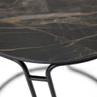 Soffbord i porslin Grès och rund bas Tillverkat i Italien - Tullia Viadurini