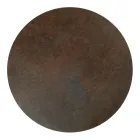 Soffbord i runt stengods och underrede med 3 halvmånar Tillverkat i Italien - Arepa Viadurini