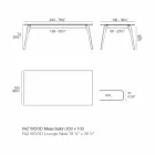 Soffbord i vitt eller svart laminat i 2 storlekar - Faz Wood av Vondom Viadurini