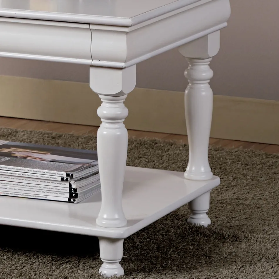 Soffbord i massiv bok Tillverkat i Italien - Frigg Viadurini