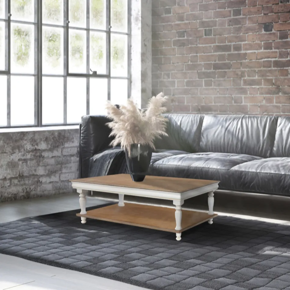 Soffbord i massiv bok Tillverkat i Italien - Frigg Viadurini