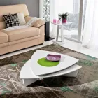 Soffbord i lackerad Mdf med Swivel Top Made in Italy - Lisa Viadurini