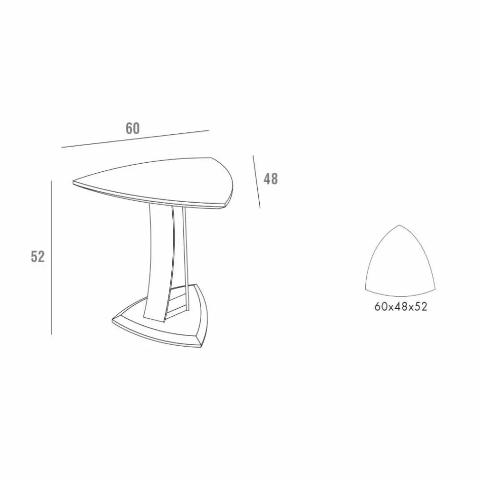 Soffbord i lackerad Mdf Tillverkad i Italien, hög kvalitet - Lisa Viadurini