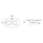 Metall Soffbord Keramikskiva med förvaring - Emirate Viadurini