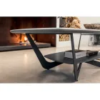 Metall Soffbord Keramikskiva med förvaring - Emirate Viadurini