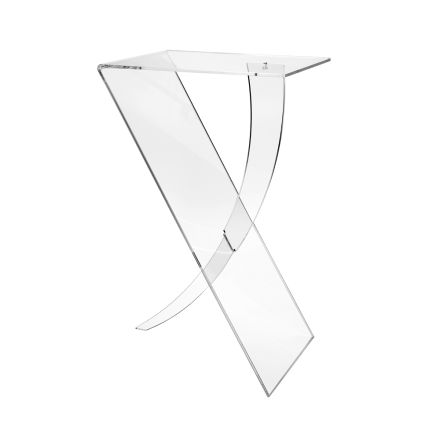 Soffbord i plexiglas från Virgin Polymer Made in Italy - Elsa Viadurini