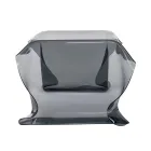 Handdrappat soffbord i plexiglas tillverkat i Italien - Pippo Viadurini