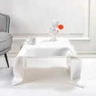 Handdrappat soffbord i plexiglas tillverkat i Italien - Pippo Viadurini