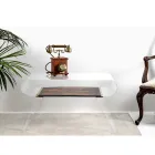 Soffbord i transparent plexiglas eller med designträ - gips Viadurini