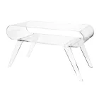 Soffbord i transparent plexiglas eller med designträ - gips Viadurini