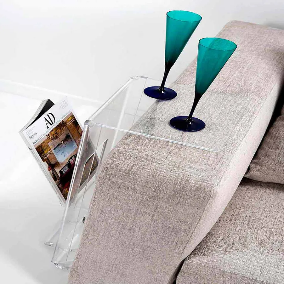 Soffbord i genomskinlig PMMA-design Quero Vas Viadurini