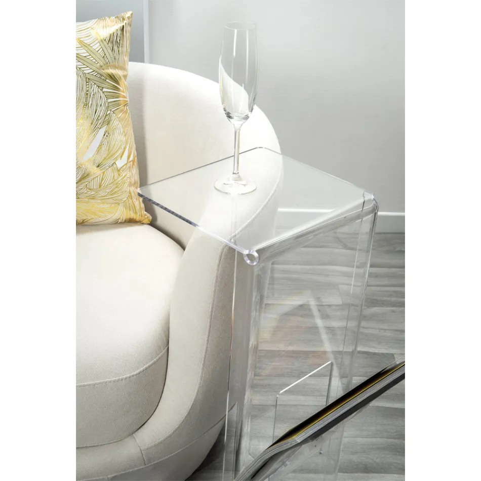 Soffbord i transparent PMMA designat av Quero Vas Viadurini