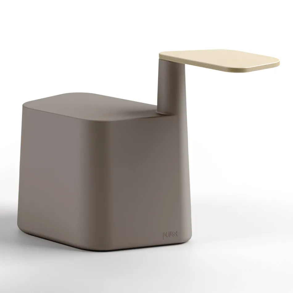 Soffbord i polyeten och björkträ Tillverkat i Italien - Clio Viadurini