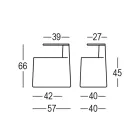 Soffbord i polyeten och björkträ Tillverkat i Italien - Clio Viadurini