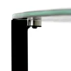 Glassoffbord med stålunderrede Tillverkat i Italien - Aspira Viadurini