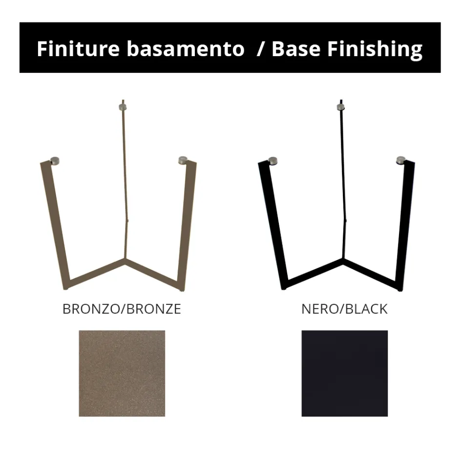 Glassoffbord med stålunderrede Tillverkat i Italien - Aspira Viadurini