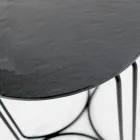 Glassoffbord och underrede med 3 halvmånar Tillverkat i Italien - Arepa Viadurini