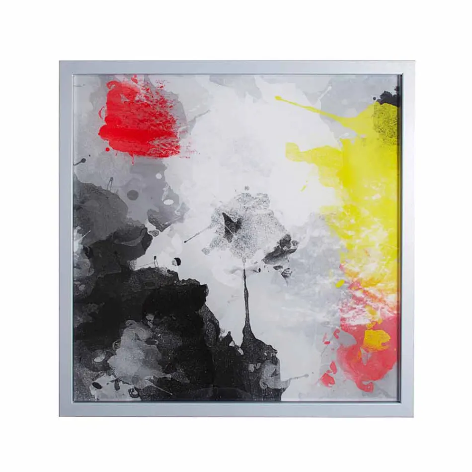 Modern kaffe metall 50x50cm vardagsrum Nina, tillverkad i Italien Viadurini