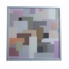 Modern kaffe metall 50x50cm vardagsrum Nina, tillverkad i Italien Viadurini