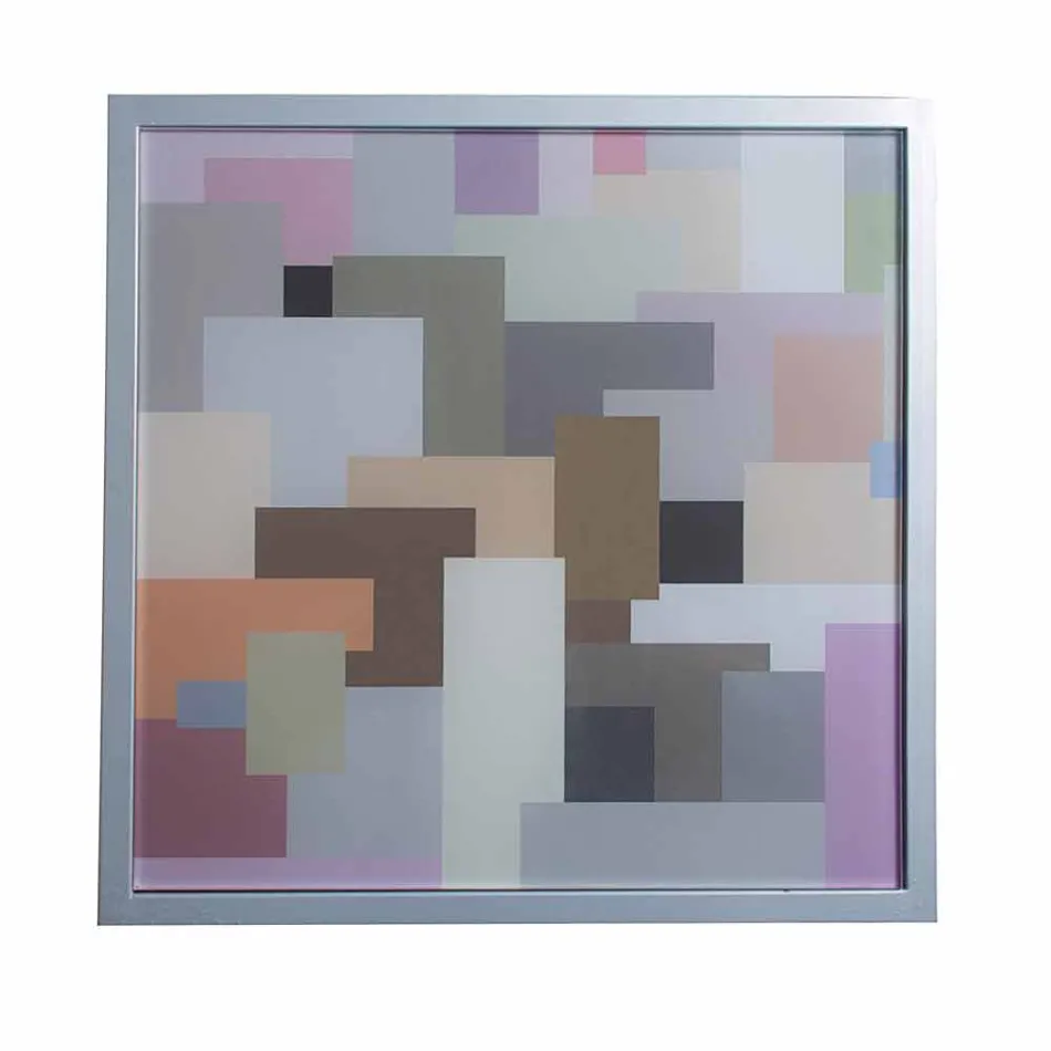 Modern kaffe metall 50x50cm vardagsrum Nina, tillverkad i Italien Viadurini