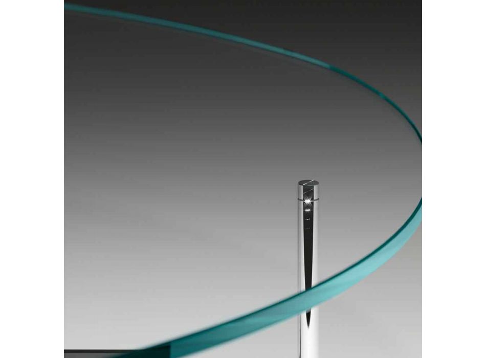 Modernt soffbord med glasskiva tillverkad i Italien - Cinci Viadurini