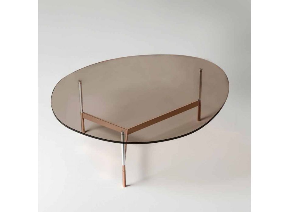 Modernt soffbord med glasskiva tillverkad i Italien - Cinci Viadurini