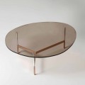 Modernt soffbord med glasskiva tillverkad i Italien - Cinci