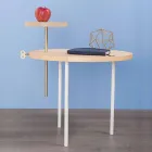 Modernt soffbord med rund ask topp tillverkad i Italien - Velino Viadurini