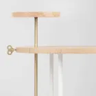 Modernt soffbord med rund ask topp tillverkad i Italien - Velino Viadurini