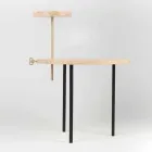 Modernt soffbord med rund ask topp tillverkad i Italien - Velino Viadurini